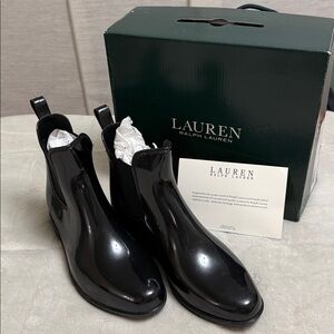 Ralph Lauren Black Rain Boots